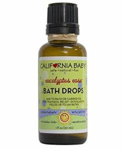 California Baby Eucalyptus Ease Bath Drops 1 FL OZ-30 ML