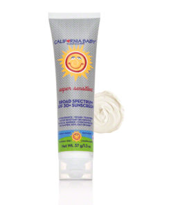 California Baby Super Sensitive Broad Spectrum Sunscreen SPF 30 Fragrance Free    1.3 OZ(37 GM)