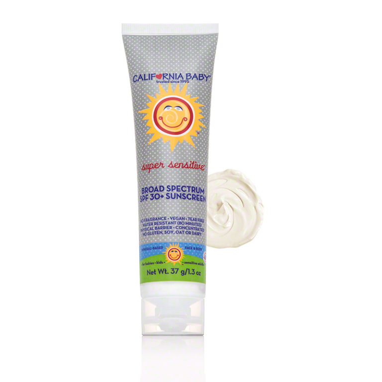 California Baby Super Sensitive Broad Spectrum Sunscreen SPF 30 Fragrance Free    1.3 OZ(37 GM)
