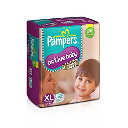 PAMPERS ACTIVE BABY DIAPER XL>Procter & Gamble Hygiene and Health Care Ltd
