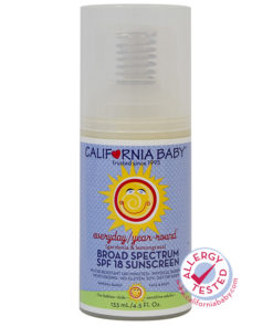 California Baby Broad Spectrum SPF 18 Sunscreen Gardenia & Lemongrass    4.5 FL OZ-133 ML