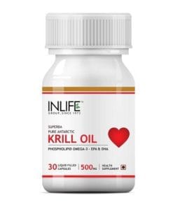 Inlife Krill Oil Omega 3 Fatty Acid 500mg Capsule
