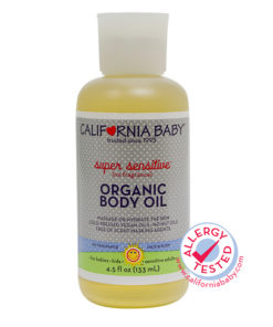California Baby Super Sensitive  Organic Body Oil No Fragrance    4.5 FL OZ(133 ML)
