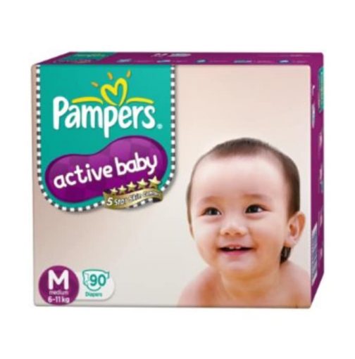 PAMPERS ACTIVE BABY DIAPER MEDIUM>Procter & Gamble Hygiene and Health Care Ltd