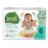 Seventh Generation Baby  Free and Clear Diapers Stage 6: 35(15KG) plus lbs    20 Diapers
