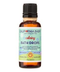 California Baby Calming  Bath Drops French Lavender 1 FL OZ-30 ML