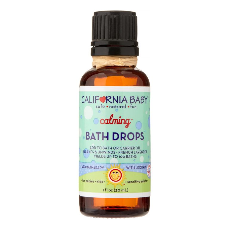 California Baby Calming  Bath Drops French Lavender 1 FL OZ-30 ML