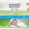 Seventh Generation Baby  Free and Clear Wipes    128 Unscented Wipes