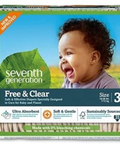 Seventh Generation Baby  Free and Clear Diapers Stage 3: 7 12 KGS    31 Diapers