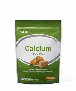 GNC Chewable Calcium 600mg Soft Tablet Caramel