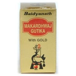 BAIDYANATH Makardhwaj Gutika Tablet (with Gold) Pack of 2