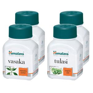 HIMALAYA Wellness Respiratory Care Combo of Tulasi and Vasaka Tablet
