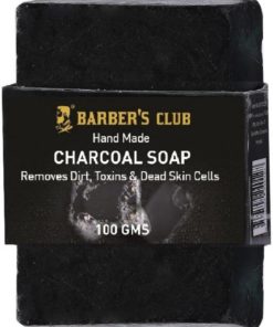 Barbers Club Hand Made Organic Charcoal Soap for skin