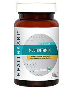 HealthKart Multivitamin with Ginseng Extract, Taurine and Multiminerals Tablet