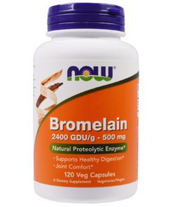 NOW Foods Bromelain 2400GDU/500mg Veg Capsule
