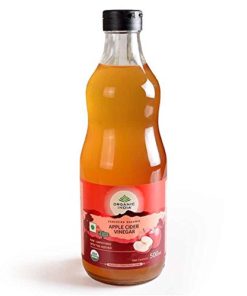ORGANIC INDIA Apple Cider Vinegar with Mother of Vinegar, Raw, Unfiltered