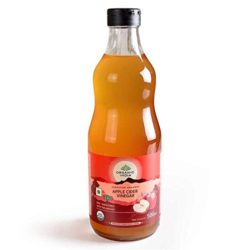 ORGANIC INDIA Apple Cider Vinegar with Mother of Vinegar, Raw, Unfiltered