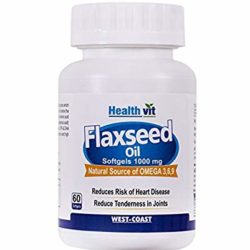 HealthVit Flaxseed Oil 1000mg Capsule