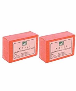 Khadi Mauri Herbal Ginger Mango Soap Pack of 2 for skin