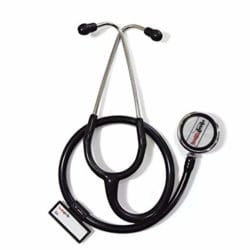 Healthgenie HG 401B Aluminium Dual Stethoscope Black