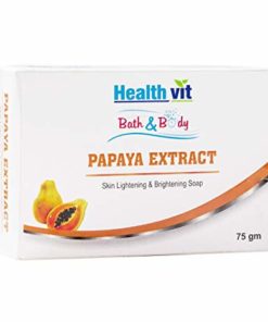 HealthVit Bath & Body Papaya Extract Soap Pack of 2 for skin