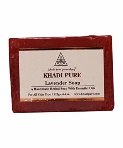 Khadi Naturals Ayurvedic Pure Lavender Soap Pack of 3 for skin