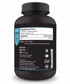Sinew Nutrition Biotin 10000mcg Softgel Capsule