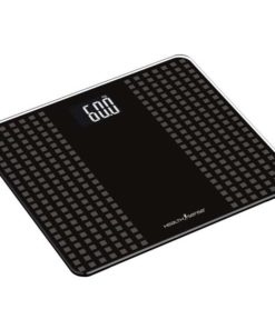 Health Sense PS 117 Glass Top Digital Personal Body Weighing Scale Black