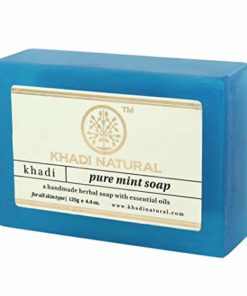 Khadi Naturals Ayurvedic Pure Mint Soap Pack of 3 for skin