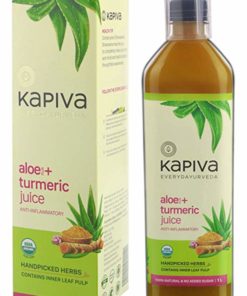 Kapiva Ayurveda 100% Organic Aloe Vera (USDA) + Turmeric Juice