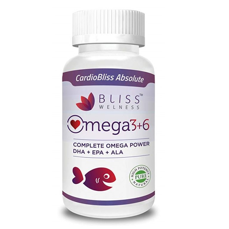 Bliss Welness Cardio Bliss Absolute 5 Omega in 1 DHA + EPA + ALA + LA + OA (Omega 3 + Omega 6 + Omega 9) Softgel Capsule