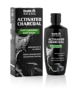 HealthVit Activated Charcoal Deep Cleansing Bodywash for skin