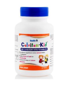 HealthVit Calvitan KID Kid’s Calcium with Vitamin D3 Pack of 2