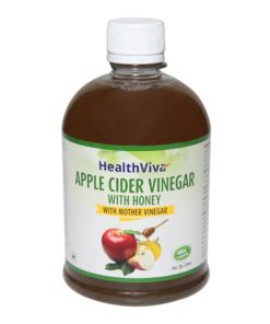HealthViva Apple Cider Mother Vinegar (With Honey & Plain, 500ml each)