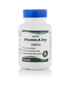 HealthVit Vitamin A Dry 25000IU Capsule for skin