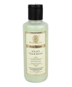 Khadi Naturals Ayurvedic Neem & Aloevera Hair Cleanser   SLS Paraben Free for skin