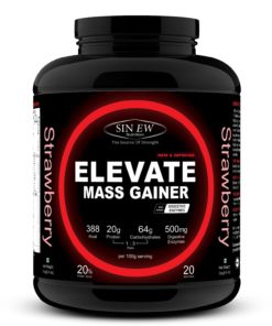 Sinew Nutrition Elevate Mass Gainer with DigiEnzymes Strawberry