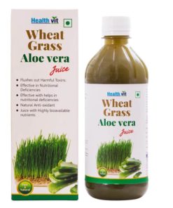 HealthVit Wheat Grass Aloevera Juice