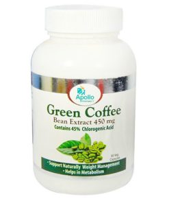 APOLLO Pharmacy Green Coffee Bean Extract 450mg Capsules 60's