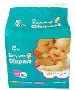 BABY BEST Baby Diapers Small 10s