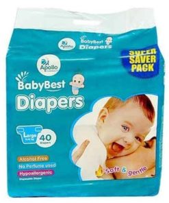 BABY BEST Baby Diapers Large 40's