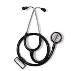 Healthgenie HG 404B Aluminium Double Stethoscope Black