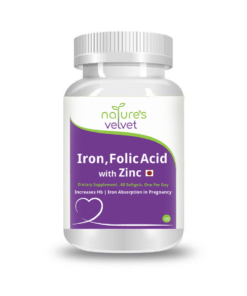 Natures Velvet Lifecare Iron & Folic Acid with Zinc Softgels For Supplementation in Pregnancy