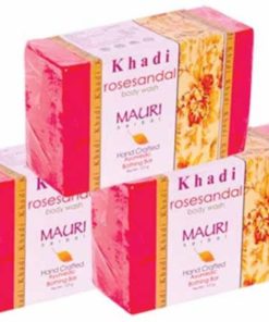 Khadi Mauri Herbal Rose Sandal Soap Pack of 2 for skin