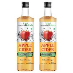 NourishVitals Apple Cider Natural Vinegar Pack of 2