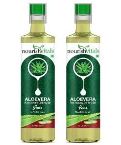 NourishVitals Pure Aloe Vera Drinking Gel Juice Pack of 2