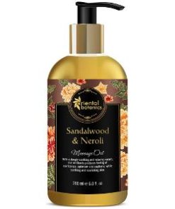 Oriental Botanics Body Massage Oil with Sandalwood & Neroli for skin