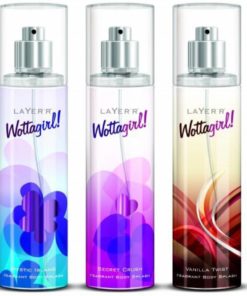 Layer Wottagirl set of 3 B Perfume Body Spray - For W...
