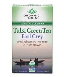 ORGANIC INDIA Tulsi Green Tea Earl Grey