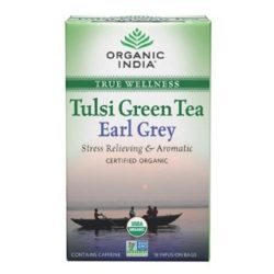 ORGANIC INDIA Tulsi Green Tea Earl Grey